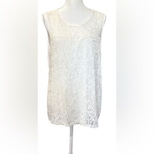 Adrianna Papell Ivory Lace blouse